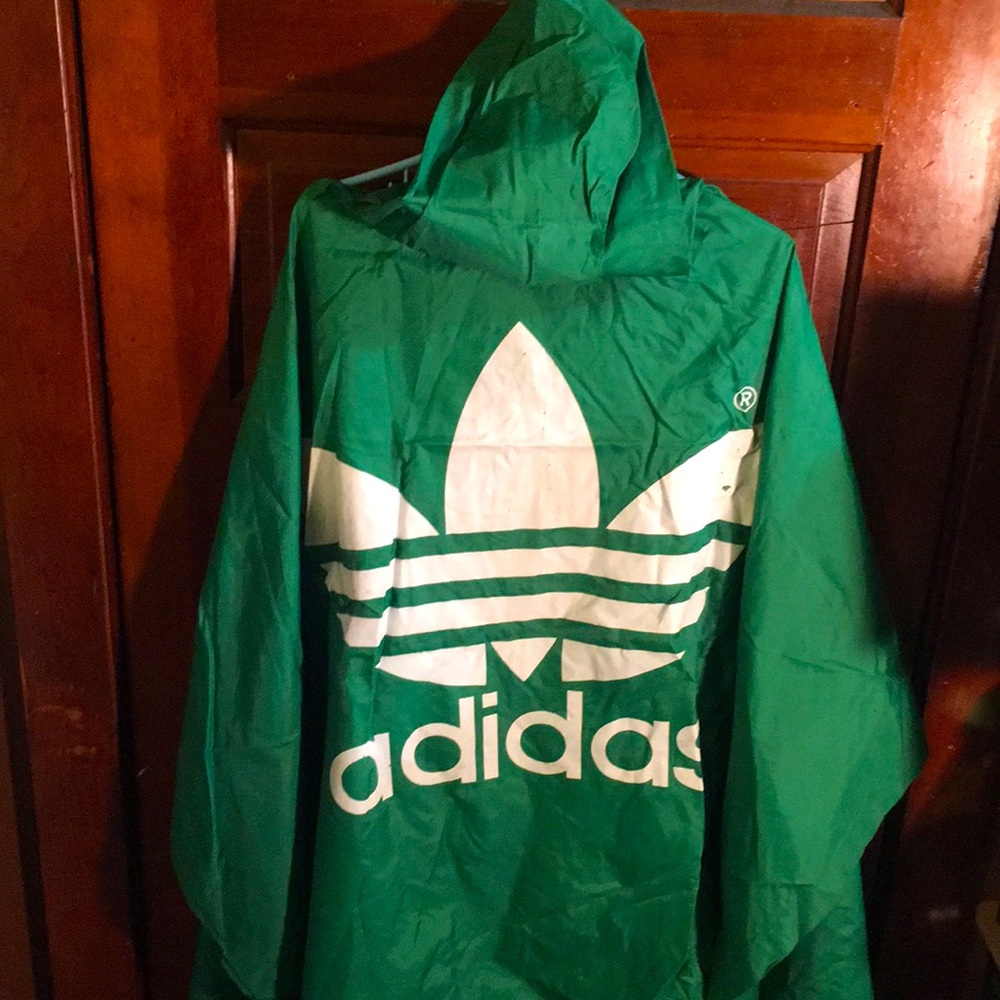 Vintage 1990s Adidas Rain Poncho O.G. Leaf